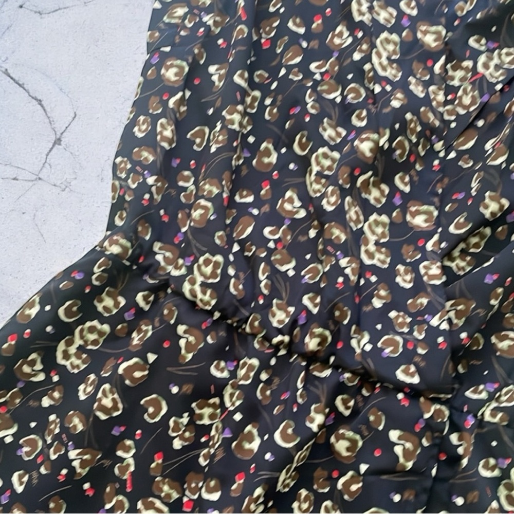 Aqua Abstract Patterned Dress - Picture 4 of 7
